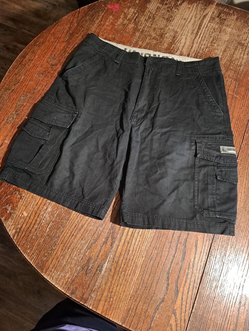 38" Waist UnionBay Black Cargo Streetwear Cotton Denim Jean Shorts Pockets